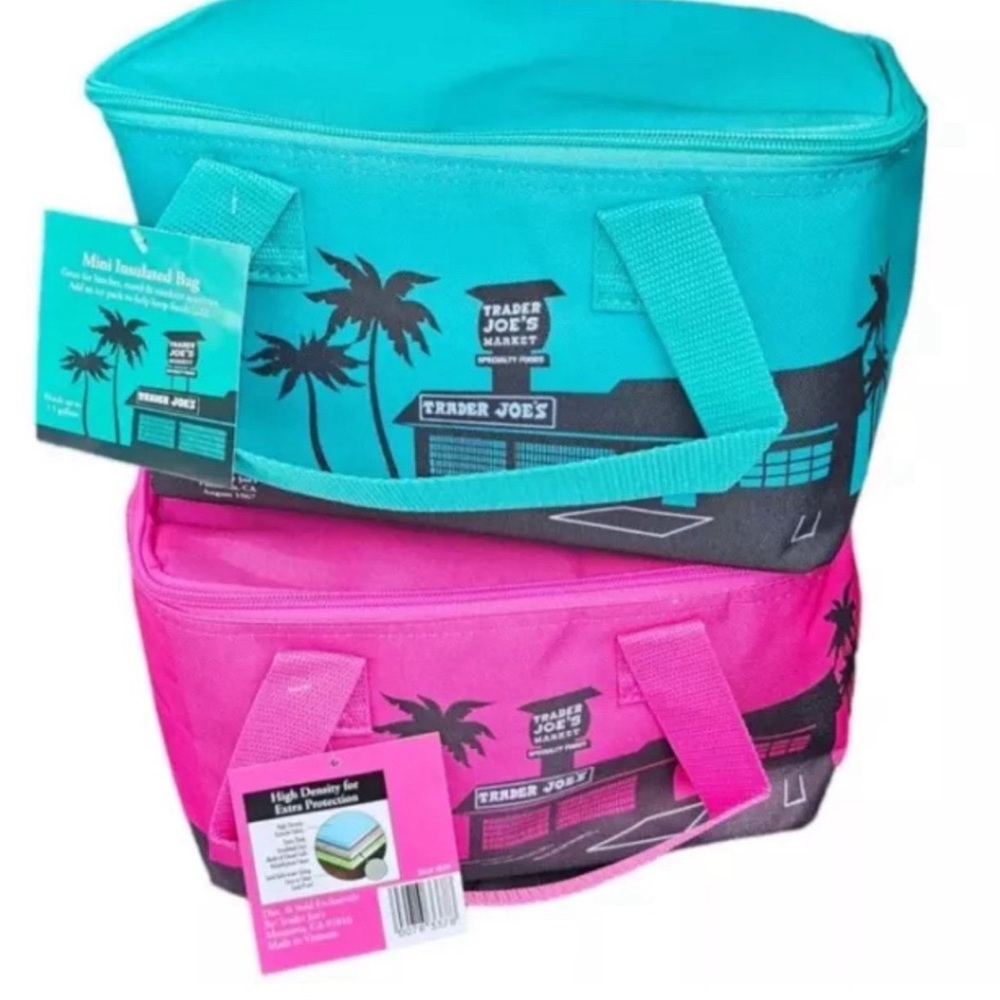 Set of Two Trader Joe's MINI Insulated Bag- NWT